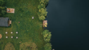 arial view of campiste